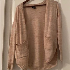 Kids pink knit cardigan